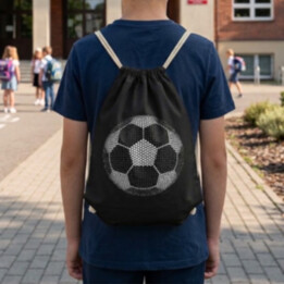 Futbalová lopta z bodiek - deň bodky - vak na chrbát s potlačou