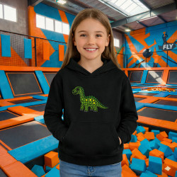 Dinosaurus z bodiek - deň bodky - detská mikina s potlačou