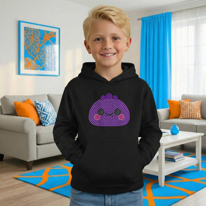 Squishy z bodiek - deň bodky - detská mikina s potlačou