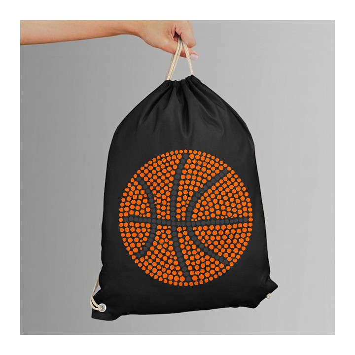 Basketbalová lopta z bodiek - deň bodky - vak na chrbát s potlačou