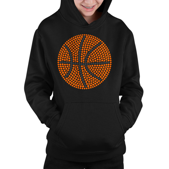 Basketbalová lopta z bodiek - deň bodky - detská mikina s potlačou