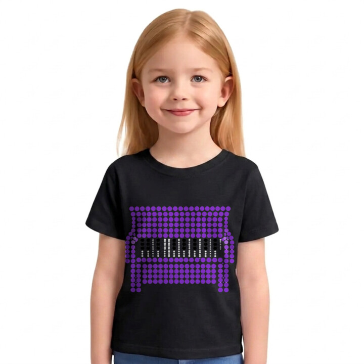 Piano z bodiek - deň bodky - detské tričko s potlačou