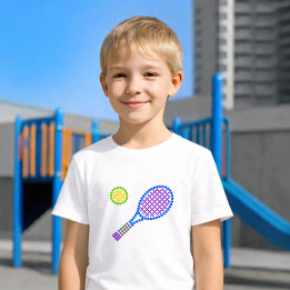 Tenis z bodiek - deň bodky - detské tričko s potlačou
