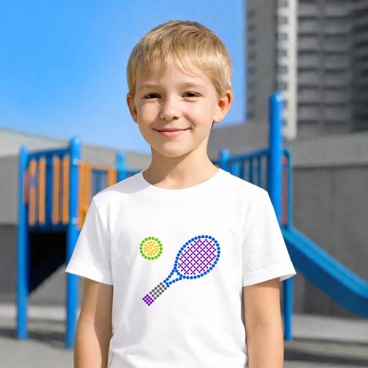 Tenis z bodiek - deň bodky - detské tričko s potlačou