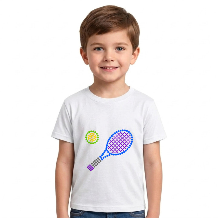 Tenis z bodiek - deň bodky - detské tričko s potlačou