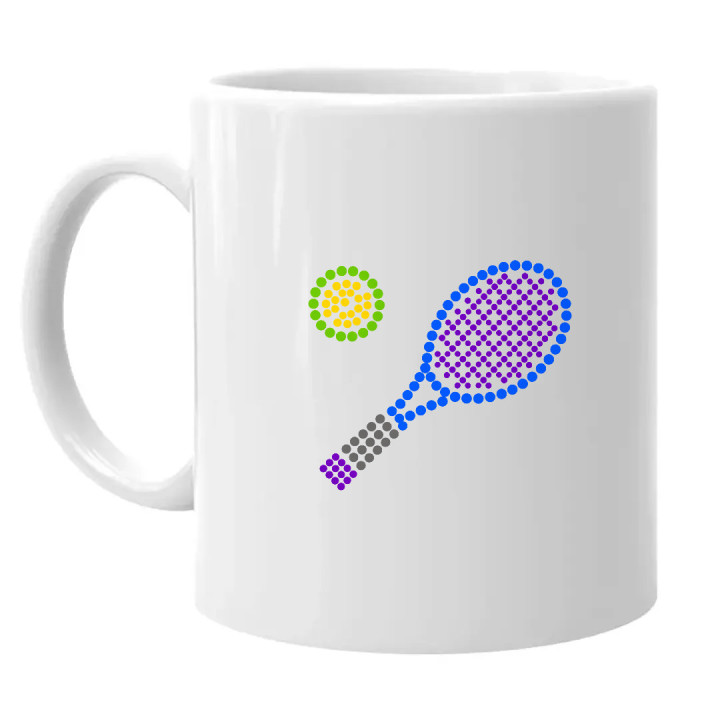 Tenis z bodiek - deň bodky - keramický hrnček s potlačou