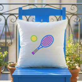 Tenis z bodiek - deň bodky - vankúš s potlačou