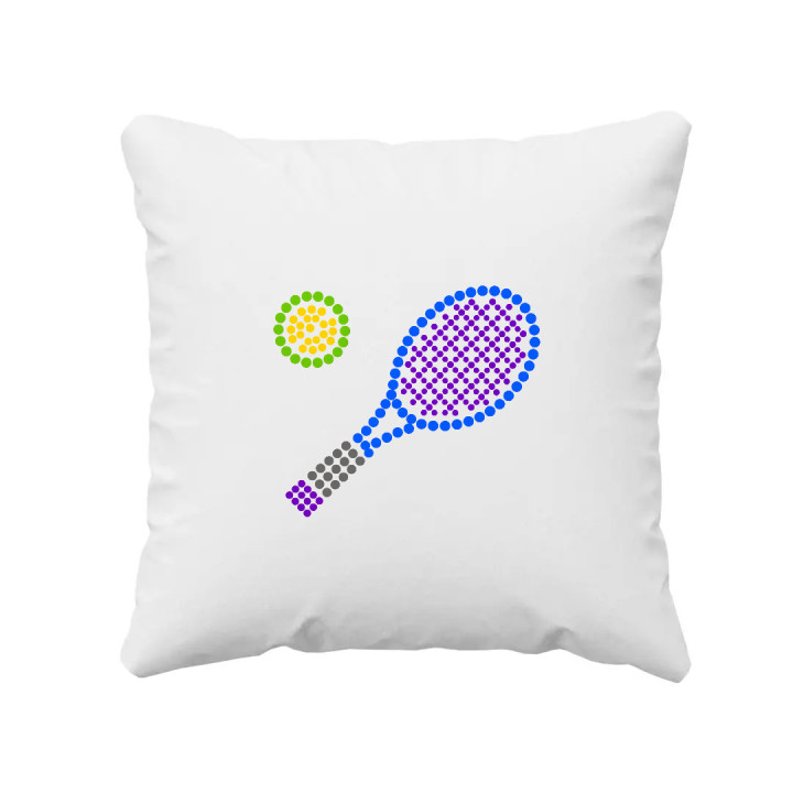 Tenis z bodiek - deň bodky - vankúš s potlačou