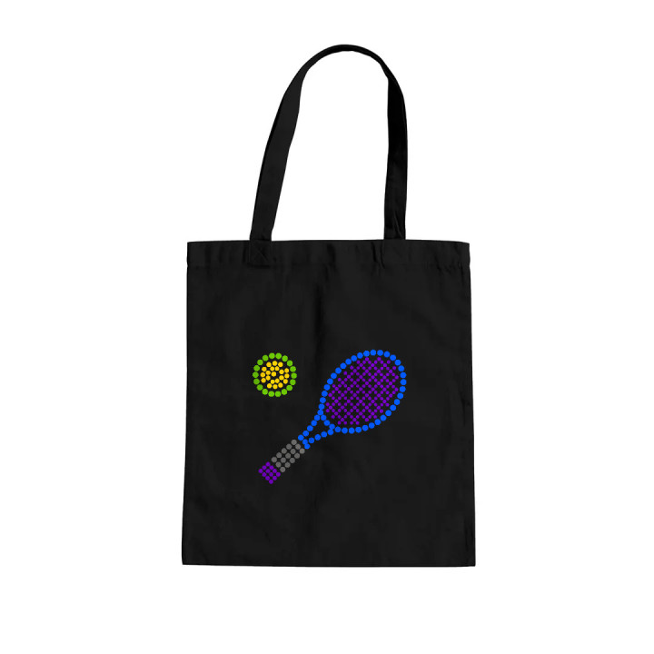 Tenis z bodiek - deň bodky - bavlnená taška s potlačou