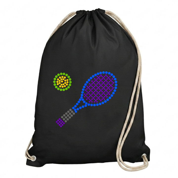 Tenis z bodiek - deň bodky - vak na chrbát s potlačou
