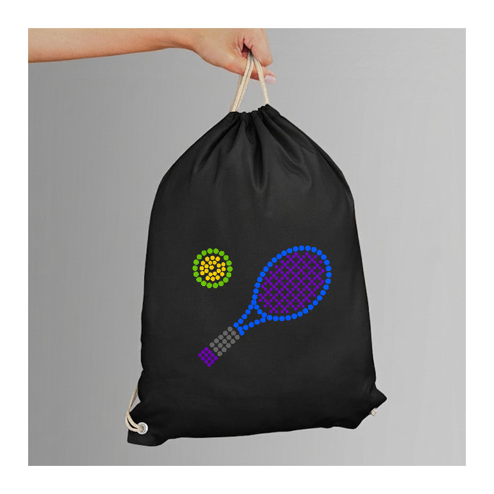 Tenis z bodiek - deň bodky - vak na chrbát s potlačou