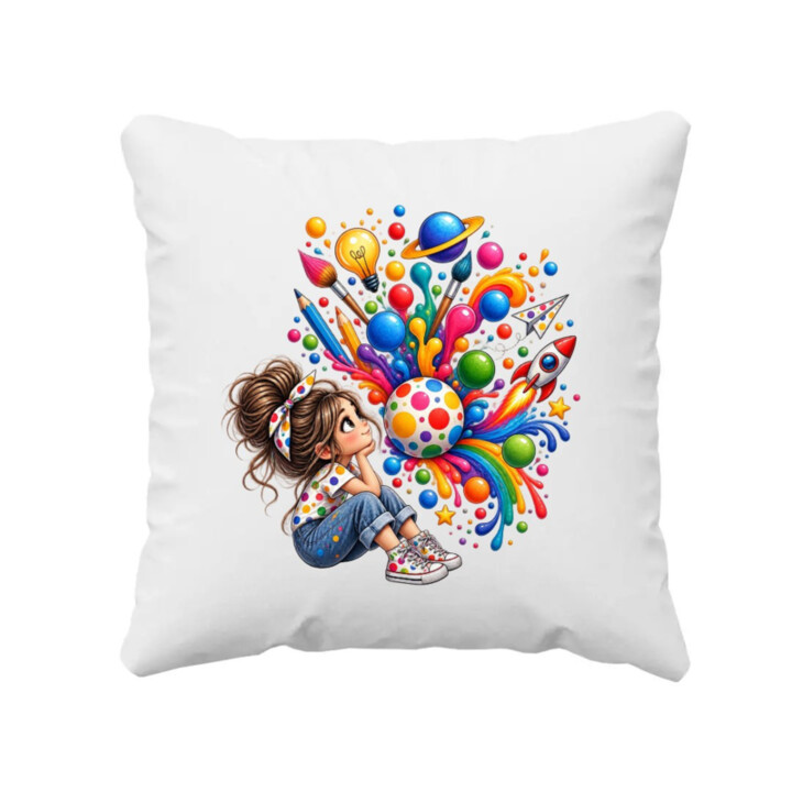 Sny z bodiek - deň bodky - vankúš s potlačou