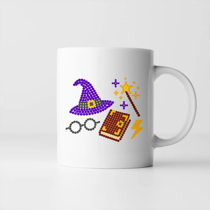 Kúzla a mágia z bodiek - deň bodky - keramický hrnček s potlačou - inšpirované Harrym Potterom