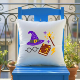 Kúzla a mágia z bodiek - deň bodky - vankúš s potlačou - inšpirované Harrym Potterom