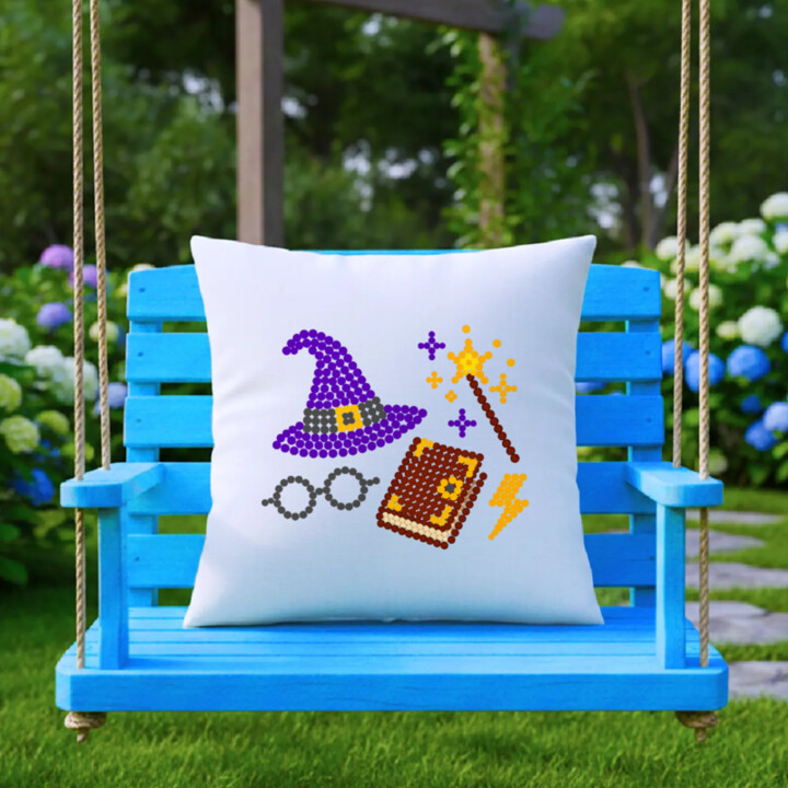 Kúzla a mágia z bodiek - deň bodky - vankúš s potlačou - inšpirované Harrym Potterom