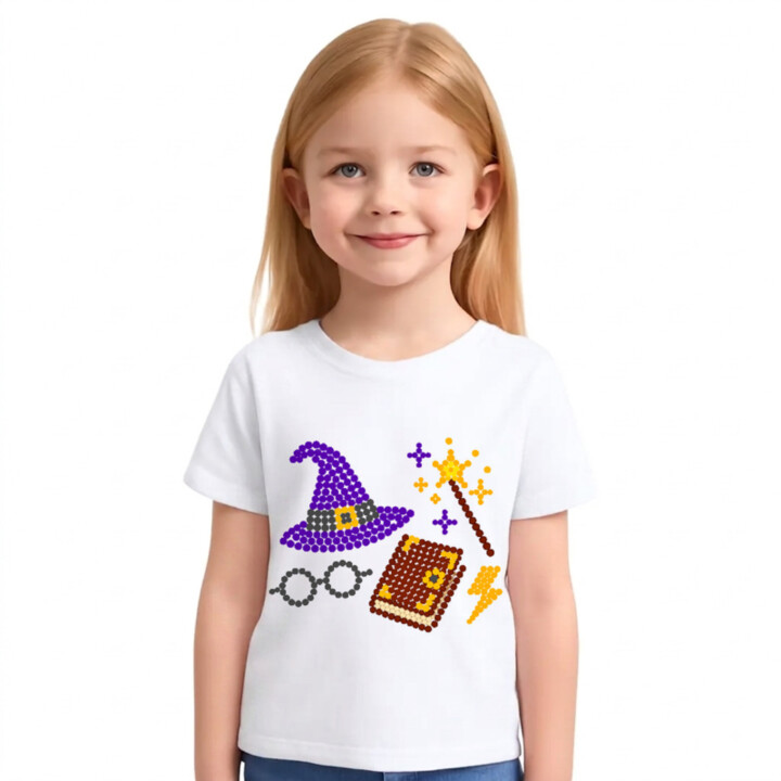Kúzla a mágia z bodiek - deň bodky - detské tričko s potlačou - inšpirované Harrym Potterom