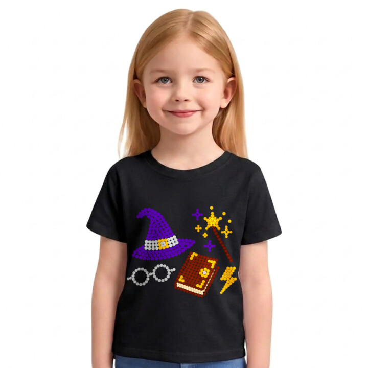 Kúzla a mágia z bodiek - deň bodky - detské tričko s potlačou - inšpirované Harrym Potterom