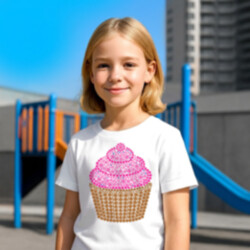 Muffin z bodiek - deň bodky - detské tričko s potlačou