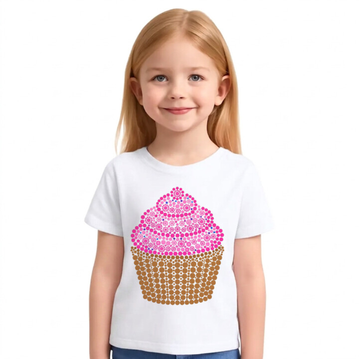Muffin z bodiek - deň bodky - detské tričko s potlačou