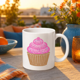 Muffin z bodiek - deň bodky - keramický hrnček s potlačou
