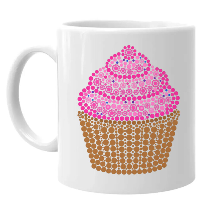 Muffin z bodiek - deň bodky - keramický hrnček s potlačou