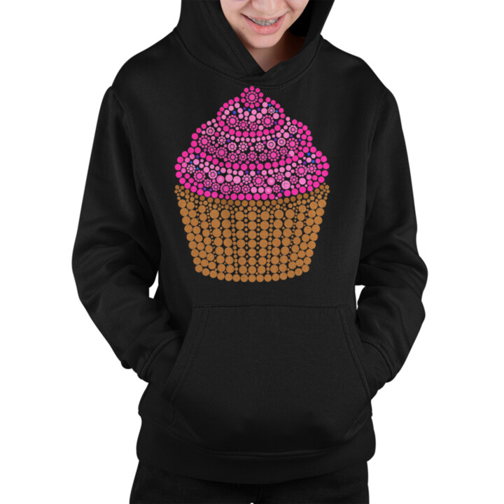 Muffin z bodiek - deň bodky - detská mikina s potlačou