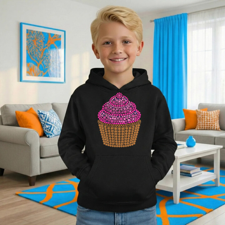 Muffin z bodiek - deň bodky - detská mikina s potlačou