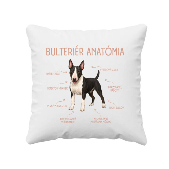 Anatómia bulteriéra - vankúš s potlačou