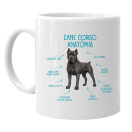 Anatómia cane corso - keramický hrnček s potlačou