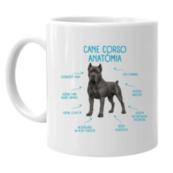 Anatómia cane corso - keramický hrnček s potlačou