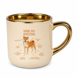 Anatómia shiba inu - elegantný hrnček na darček