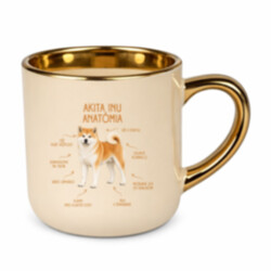 Anatómia akita inu - elegantný hrnček na darček