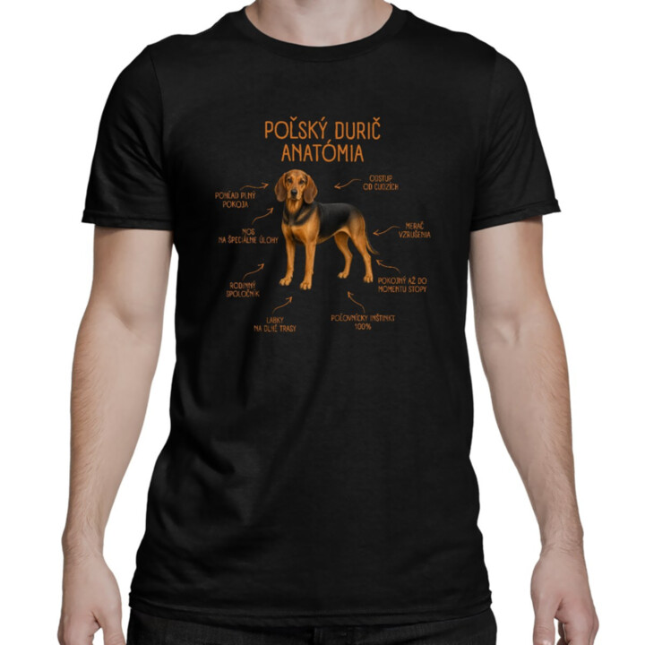 Anatómia poľského duriča - pánske tričko s potlačou