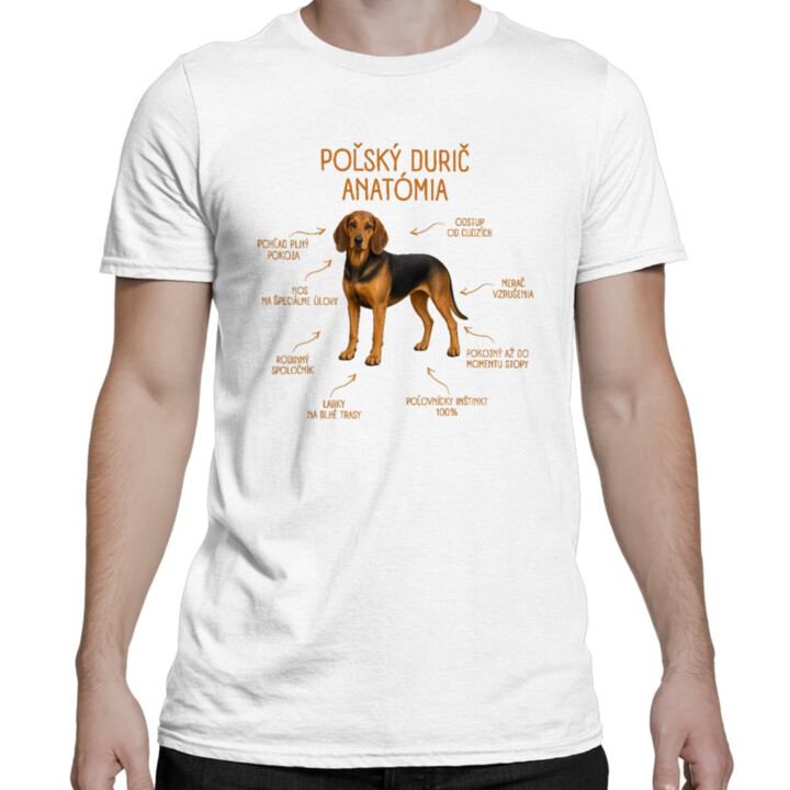 Anatómia poľského duriča - pánske tričko s potlačou