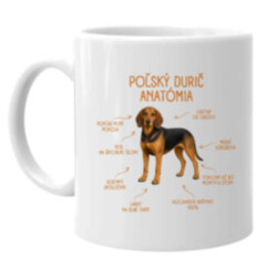 Anatómia poľského duriča - keramický hrnček s potlačou