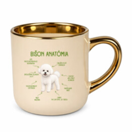 Anatómia bišona - elegantný hrnček na darček