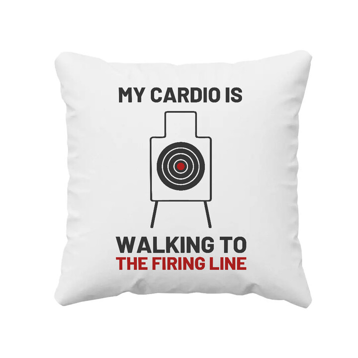 My cardio is walking to the firing line - vankúš pre strelca