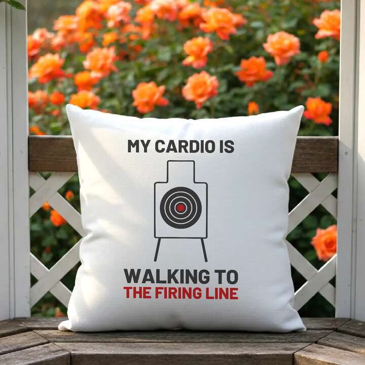 My cardio is walking to the firing line - vankúš pre strelca
