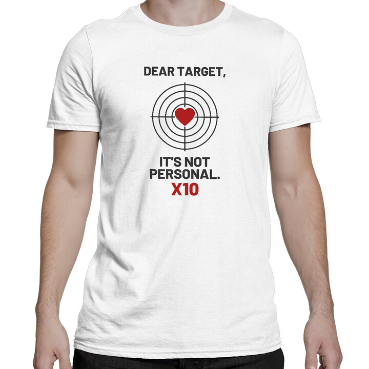 Dear target, it's not personal - pánske tričko pre strelca