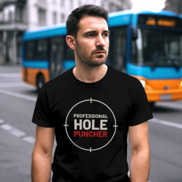 Professional hole puncher - pánske tričko pre strelca