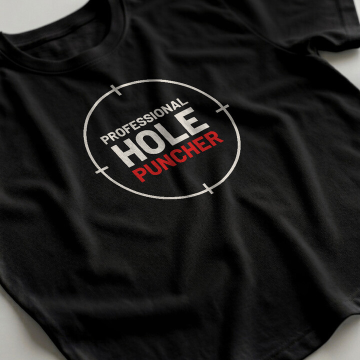 Professional hole puncher - pánske tričko pre strelca