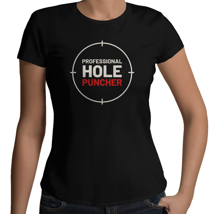 Professional hole puncher - dámske tričko pre strelca