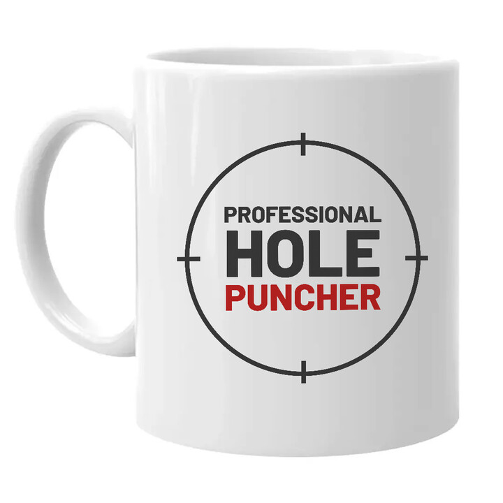 Professional hole puncher - keramický hrnček pre strelca