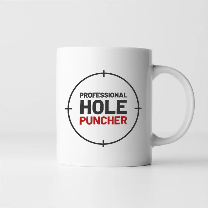 Professional hole puncher - keramický hrnček pre strelca
