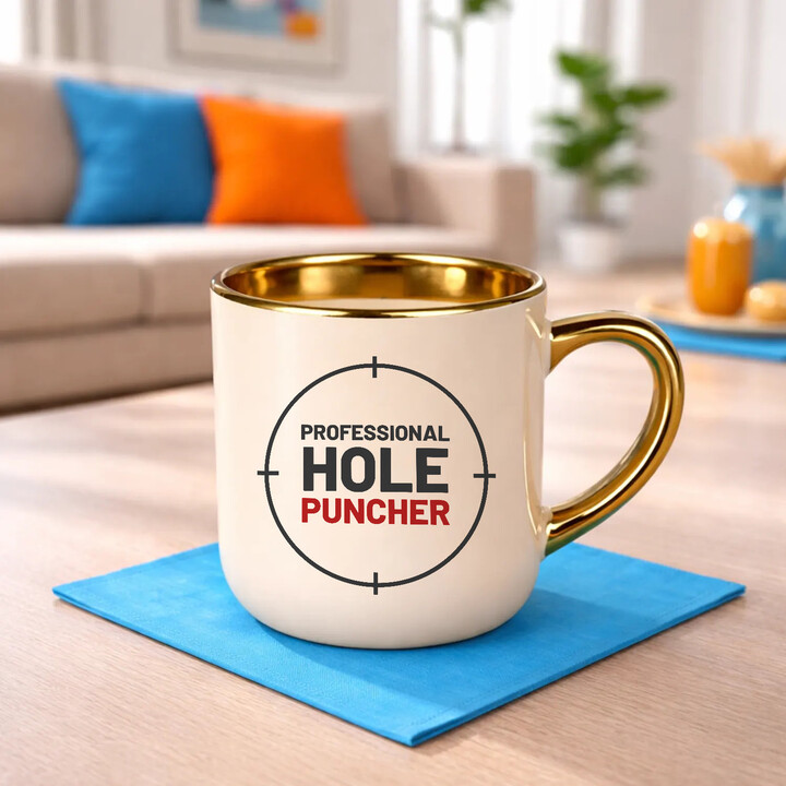 Professional hole puncher - elegantný hrnček pre strelca