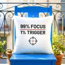 99% focus, 1% trigger - vankúš pre strelca
