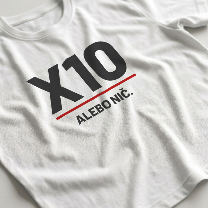 X10 alebo nič - pánske tričko pre strelca