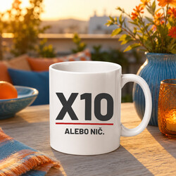 X10 alebo nič - keramický hrnček pre strelca