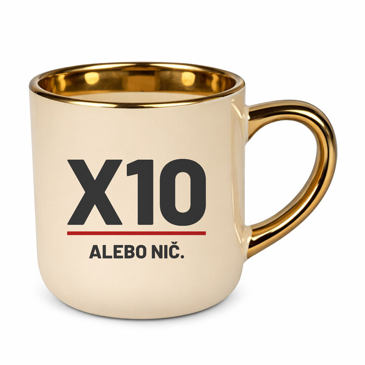 X10 alebo nič - elegantný hrnček pre strelca