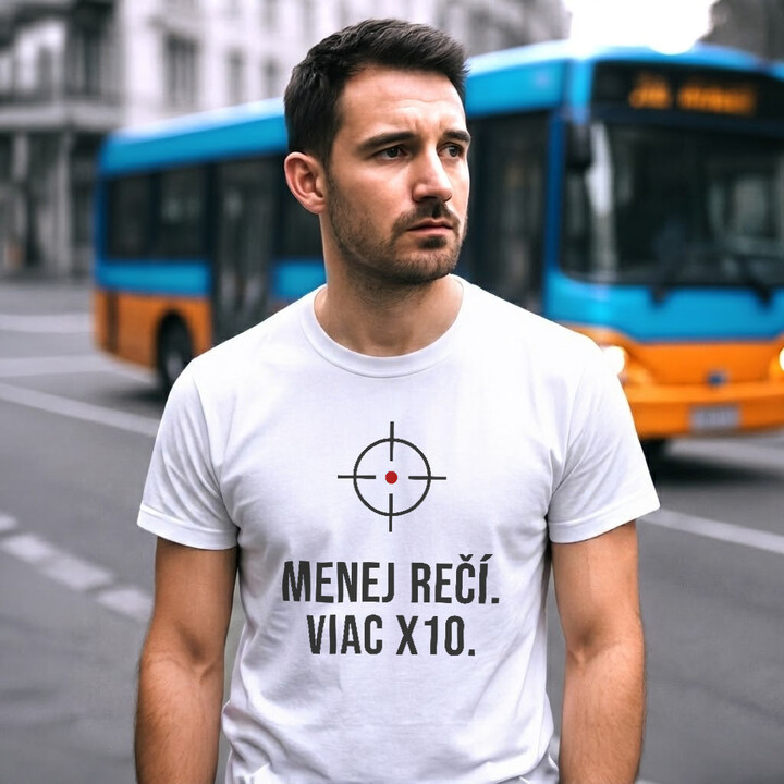 Menej rečí, viac X10 - pánske tričko pre strelca